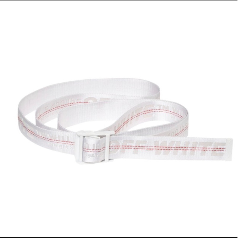Off white belt  (colors:red/white) (men)